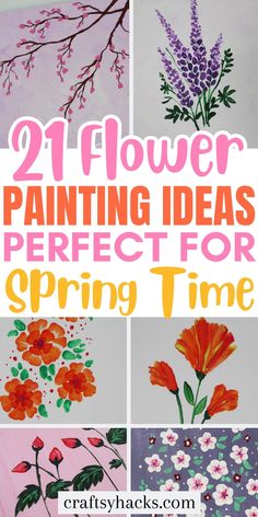 Need art inspiration ideas? These easy floral painting ideas are perfect if you are looking into art projects for beginners. Grab your paint colors and create your own art for your home! Enjoy these art ideas. How To Paint Ladybugs, Simple Pretty Paintings, Easy Floral Painting Acrylic Step By Step, Flowers To Paint Acrylics, Toll Painting For Beginners, Easy Acrylic Painting Ideas For Beginners Canvas Art, How To Paint Flowers Easy, How To Paint Flowers Acrylic Easy Step By Step, Easy Diy Paintings