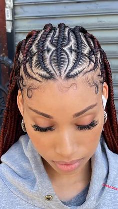 Feedin Braids Ponytail With Swoop, Crisscross Braids For Black Women, Stitch Braids Hairstyles Bun, Design Scalp Braids, Freestyle Feed In Braids With Knotless, Up Braided Hairstyles For Black Women, Protective Braided Hairstyles For Black Women, Cornrows Box Braids In The Back, Scalp Braid Designs For Black Women