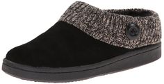 Clarks Womens Slipper Suede Leather Knitted Collar Clog Slippers - Plush Faux Fur Lining Sweater Collar, Knitted Collar, Cute Slippers, Fashion Slippers, Open Toed Heels, Heel Slippers, Slippers Cozy