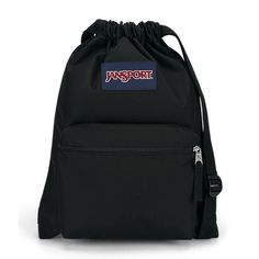 Draw Sack - Drawstring Bag | JanSport Mochila Jansport, Workout Essentials, Jansport Backpack, Small Backpack, Gym Shoes, Bag Style, Sport Bag, Black Backpack, Gym Outfit