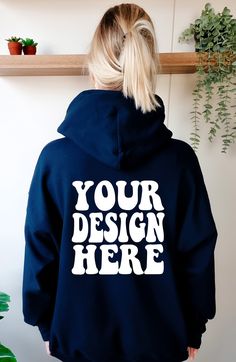 "INSTANT DOWNLOAD  ♥ DETAILS ♥ - This image is for the Gildan 18500 Navy Blue Unisex Hoodie - You will receive a high resolution digital image free of branding    (will not include the \"Your Design Here\" text or watermark) - Model is wearing size XL - Image Size: 2113 x 3246 Pixel ♥ KEEP IN MIND ♥ - You may use these images for personal and commercial use only. No additional license required. - You may not resell, share, or edit this image in any way." Blue Hoodie With Branding For Winter, Blue Branded Hoodie For Winter, Blue Winter Hoodie With Branding, Customizable Casual Fleece Hoodie, Customizable Casual Winter Hoodie, Blue Branded Winter Sweatshirt, Winter Blue Branded Sweatshirt, Winter Casual Customizable Hoodie, Winter Blue Sweatshirt With Branding