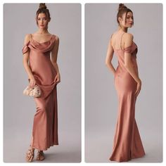 New With Tags Reformation Ronda Silk Maxi Dress In Praline. Retail $498. Brand New, Never Worn. Purchased This Dress From A Sale Rack, So There Might Be Some Small Imperfections Or Minimal Wear On The Fabric, And Wrinkles Due To Handling In The Store Environment, Being Tried On, Etc. Please See Pictures. No Major Flaws To Note. The Ronda Silk Dress Is A Stunning Choice For Any Romantic Rendezvous. Made Of Pure Silk, The Style Features An Asymmetrical One-Shoulder Moment, Draping Cowl Neckline, A Pink Pre-draped Maxi Dress For Cocktail, Pink Bias Cut Midi Dress, Pink Pre-draped Formal Dress, Pink Bias Cut Midi Dress For Evening, Pink Silk Evening Dress For Bridesmaid, Pink Silk Midi Length Evening Dress, Pink Satin Pre-draped Evening Dress, Elegant Pink Midi Dress With Bias Cut, Pink Pre-draped Silk Dress