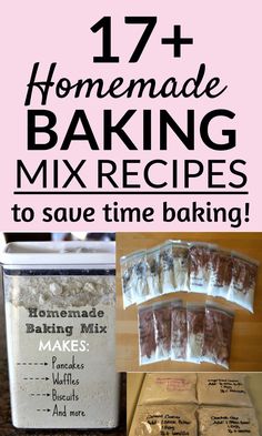 homemade baking mixes to save time baking