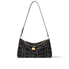 LOUIS VUITTON® - Pochette Tirette - Black Louis Vuitton Felicie Pochette Black, Louis Vuitton Pochette Metis Black, Louis Vuitton Multi Pochette Schwarz, Louis Vuitton Black Purse, Louis Vuitton Bag Black, Pochette Louis Vuitton, Micro Bags, Best Wallet, Louis Vuitton Official