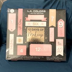 the box for la colors limited edition six days of makeup