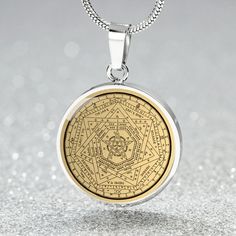 "This Sigillum Dei Aemeth necklace Is the Perfect Gift for all those kabbalah lovers! Whether for Yourself or a Loved One. Explore all our Jewish jewelry here: https://www.etsy.com/in-en/shop/SymbolicPresent?ref=seller-platform-mcnav&section_id=25122952 ➜ Our jewelry is made of high-quality surgical steel with a shatterproof liquid glass coating and an 18k gold finish option. ➜ Engrave onto the back of the Sigillum Dei Aemeth pendant your loved one's name, your wedding date, an anniversary, Symbolic Star Of David Engraved Necklace, Personalized Amulet Pendant Jewelry, Ceremonial Yellow Gold Amulet Necklace, Spiritual Round Necklace, Cadmium-free, Stainless Steel Amulet Pendant Jewelry, Spiritual Cadmium-free Round Pendant Necklace, Spiritual Nickel-free Medallion Necklace, Engraved Metal Amulet Necklaces, Silver Engraved Amulet Necklace