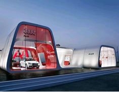 an artist's rendering of the new audi showroom in los angeles, california