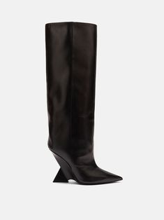 THE ATTICO ''Cheope'' black tube boot Attico Boots, Boots For Women Fashion, Womens Tall Boots, Heel Boots For Women, Heel Knee High Boots, Leather Knee Boots, Black Tube, East Europe, The Attico