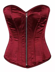 Take your style to the next level with this steel boned bordeaux satin corset from our top drawer collection. Crafted from luxurious satin fabric, this corset is designed to flatter your figure and create a show-stopping look. With steel boning and a comfortable fit, this corset is perfect for steampunk performances. Whether you’re looking to add a touch of glamour to your wardrobe or make a statement on stage, you can’t go wrong with this corset! Burgundy Corset, Steampunk Woman, Steampunk Women, Modesty Panel, Jane Clothing, Steel Boned Corsets, Boned Corsets, Plus Size Corset, Overbust Corset