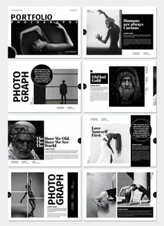 an article spread with black and white images