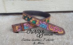 Tooled Leather Belts Cactus, Belt Crafts, Leather Belt Crafts, Belt Ideas, Tooled Belt, Handmade Leather Work, 12 Birthday, Custom Leather Belts, Cowgirl Belts