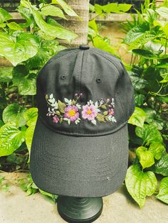 【The Idea】A pretty hand embroidered cap that is perfect for everyday wear! Available in different colors and designs. Feel free to send me a message for any custom work! 【SIZE】The measurements are approximately capsized (head circumference): 55 - 65 cm Or 21.5 - 25.5 inches. -【TOTALLY HANDMADE】As we have been working on simple crafts for those who retire but are not tired, we create products that are solution-based with quality. 【SHIPPING】I use DHL eCommerce or USPS or Royal mail (depending on t Embroidered Cotton Hat As Gift, Embroidered Black Hats As Gifts, Embroidered Curved Brim Baseball Cap As Gift, Embroidered Snapback Hat As Gift, Embroidered Snapback Hat As A Gift, Embroidered Cotton Baseball Cap As Gift, Adjustable Embroidered Baseball Cap Gift, Embroidered Curved Brim Baseball Cap Gift, Embroidered Adjustable Baseball Cap Gift