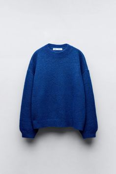 BASIC KNIT SWEATER - Neon blue | ZARA United States