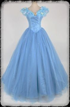 2015 NEW Movie Sandy Princess Cinderella Princess by DuchessChest I just want one to wear around the house. 800 Dress, Cinderella Blue Dress, Cinderella Cosplay, Cinderella Blue, New Cinderella, Beautiful Cosplay, Blue Costume, Cinderella 2015, Cinderella Princess