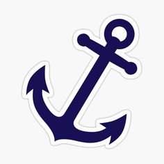 an anchor sticker on a white background