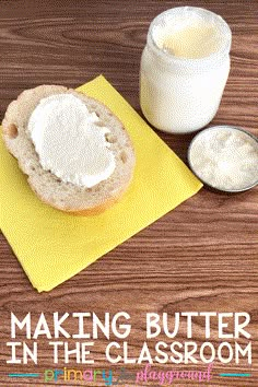 making butter in the classroom is easy and fun