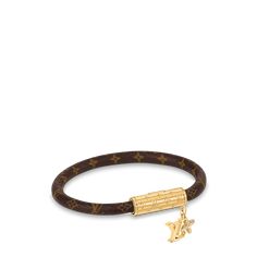 LOUIS VUITTON® - Lv Push Bracelet - Monogram Luxury Brown Bangle Bracelet, Louis Vuitton Bracelet, Pandora Bracelet Charms Ideas, Louis Vuitton Jewelry, Pandora Bracelet Charms, Louis Vuitton Official, Jewelry Lookbook, Pandora Bracelet, Color Dorado