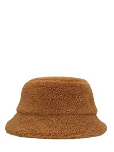 Cotton lining Brown Bucket Hat, Shop Stand, Style Bucket Hat, Faux Fur Bucket Hat, Jeweled Shoes, Stand Studio, Brown Hats, Hat Stands, Woman Standing