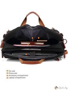 Bird in Bag - Versatile Travel Companion Convertible Backpack Multifunctional Travel Satchel With Adjustable Strap, Nylon Travel Bags For Back To School, Back To School Travel Laptop Bag With Large Capacity, Back To School Travel Laptop Bag, Multifunctional Business Backpack, Multifunctional Laptop Backpack With Luggage Sleeve, Multifunctional Nylon Bag For Back To School, Multifunctional Bag With Adjustable Strap For Trips, Travel Briefcase Backpack With Removable Pouch