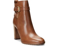 LAUREN Ralph Lauren Madisyn | Zappos.com Dress Booties, Ralph Lauren Womens, Designer Boots, Shoes Booties, Leather Ankle Boots, Lauren Ralph Lauren, Women's Boots, Bootie, Saddle