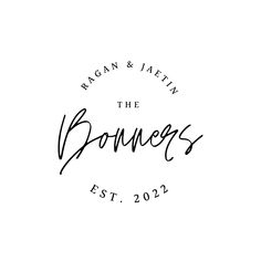 the bowerys logo in black and white, with an oval frame above it