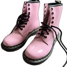 Pink Round Toe Boots For Winter, Trendy Pink Ankle Martin Boots, Pink Ankle-high Boots For Winter, Trendy Pink Martin Boots For Spring, Pink Ankle Martin Boots For Winter, Pink Round Toe Martin Boots For Fall, Pink Martin Boots With Round Toe For Fall, Fall Pink Martin Boots With Round Toe, Trendy Pink Ankle-high Boots