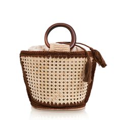 brown Canvas Crochet, The Rachel, Ar Accessories, Wicker Bags, Rattan Bag, Bamboo Handles, Fall Pictures, Summer Bucket, Tuscany Italy