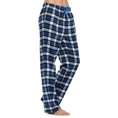 "This Ashford & Brooks Premium Women's Luxurious Cozy Flannel plaid pajama sleep pants is made from durable ultra-soft 55% Cotton /45% Polyester fabric. Designed with a roomy relaxed fit. The Fabric blend is designed to give you that soft and warm touch, at the same time prevent excessive shrinkage unlike the 100% Cotton Flannel fabric. It'll keep you warm and comfortable during the cold winter days yet stylish at the same time. The Womens Flannel Pajama sleep lounge pant features; Elasticized w Comfortable Plaid Sleepwear For Loungewear, Cozy Plaid Bottoms For Loungewear, Comfortable Blue Sleep Pants, Comfortable Blue Bottoms For Bedtime, Plaid Long Pants For Lounging, Plaid Long Pants Sleepwear For Sleepover, Plaid Sleepwear With Relaxed Fit Long Pants, Cozy Blue Bottoms For Pajama Party, Plaid Sleepwear Pants For Pajama Party