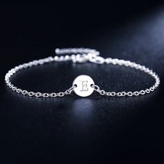 SPECIFICATIONSBrand Name: ALIZEROBracelets Type: Charm BraceletsMain Stone: noneOrigin: Mainland ChinaCertificate: noItem Weight: 7Metals Type: silverMetal Stamp: 925,SterlingGender: UnisexOccasion: partyFine or Fashion: FineStyle: Office/careerItem Type: BRACELETSCertificate Type: NGTCis_customized: NoMetal Stamp: 925,SterlingBrand Name: ALIZEROChoice: yessemi_Choice: yes 925 Sterling Silver 26 Letter Women Men Chain Bracelet Anklet Charm Wedding Personality Jewelry Lady Gift PartyMetal:silver .Stamped:925 .size: length about 20+4cm Silver Minimalist Anklets For Gift, Silver Name Bracelet With Adjustable Chain For Anniversary, Personalized Silver Anklets, Silver Dainty Anklets For Wedding, Minimalist Silver Charm Bracelet For Formal Occasions, Elegant Silver Name Bracelet With Adjustable Chain, Silver Party Anklets, Elegant Silver Anklets For Formal Occasions, Personalized Adjustable Silver Anklets