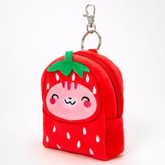 Strawberry Hoodie, Eiffel Tower Keychain, Cat Plushies, Getting Your Ears Pierced, Camera Keychain, Cat Cupcakes, Kawaii Bags