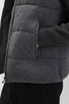 Be slope ready in the Jordin Unisex Cashmere Puffer Vest. Complete with a zip-closure at front and zip pockets at front. 719 grams of 100% pure cashmere in 12-gauge knit 100% poly filling Vest Zip-front closure 27" length (size Medium) Hand Wash Cold or Dry Clean Storm Grey, 12 Gauge, Outerwear Vest, Puffer Vest, Free Bag, Corporate Gifts, Zip Pockets, Puffer, Cashmere