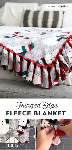 this is an easy to sew project for beginners using fleece and fabric