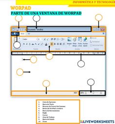 the diagram shows how to use wordpad