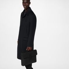 LOUIS VUITTON® - S Lock Briefcase - Black Designer Black Briefcase For Work, Luxury Black Cases With Luggage Sleeve, Elegant Black Cases For Business Trips, Designer Black Briefcase For Business, Classic Black Case For Formal Occasions, Classic Black Cases For Formal Occasion, Formal Black Rectangular Case, Classic Black Rectangular Case, Modern Black Case For Formal Occasions