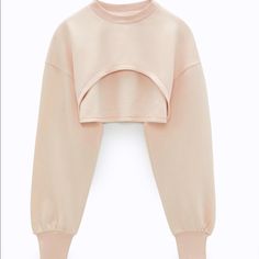 Zara Crop Sweatshirt (Price Is Firm) - Size: Available In S And M. - Color: Pink. - Materials: + Main Fabric: 50% Polyester, 50% Cotton. + Secondary Fabric: 96% Cotton, 4% Elastane. - Cropped Sweatshirt With Round Neck And Long Sleeves. Pink Crew Neck Crop Top For Fall, Fall Pink Crew Neck Crop Top, Zara Crew Neck Sweatshirt For Loungewear, Zara Long Sleeve Cropped Sweater For Spring, Zara Pink Crew Neck Sweater, Trendy Zara Crew Neck Crop Top, Zara Trendy Crew Neck Crop Top, Zara Crew Neck Crop Top For Spring, Red Cropped Hoodie