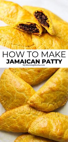 how to make jamaican patty with text overlay