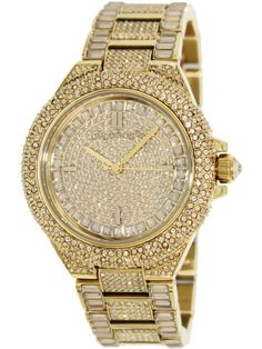 NEW MICHAEL KORS CAMILLE GOLD TONE,PAVE CRYSTALS COVERED BRACELET FANCY WATCH.  VERY STYLISH MSRP $550 100% AUTHENTIC OR YOUR MONEY BACK Watch Information Brand Name: Michael Kors Model number: MK3248 Part Number: MK3248 Item Shape: round Dial Material: Mineral Display Type: analog Clasp: FOLD OVER CLASP Case material: stainless-steel Case diameter: 42 millimeters Case Thickness: 12 millimeters Band material: STAINLESS STEEL Band Width: 20 mm  Band Color: GOLD Dial color: GOLD Bezel material: Stainless steel Bezel Function: fixed Calendar: Special Features: SECONDS item-weight: n/a Movement: Quartz Water Resistance:    5ATM   PLEASE NOTE THAT THIS WATCH COMES WITH THE ORIGINAL DESIGNER WATCH BOX AND ALL THE WARRANTY INFORMATION BOOKLET.  IF YOU NEED TO HAVE YOUR WATCHED SIZED, WE ARE MORE Mk Watch Women, Mk Watch, White Dial Watch, Pave Jewelry, Ice Watch, Cheap Michael Kors, Michael Kors Outlet, Michael Kors Jewelry, Rose Gold Watches