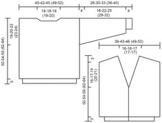 the measurements for an apron and vest