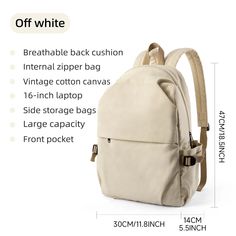 UAKISS - 2024 Fashion Student Backpack Big Rucksack Girls School Bag High Capacity Women Backpack Female Cute Leisure Travel Mochila Type B Large Capacity Casual Backpack For Students, Casual Beige Backpack For School, Large Capacity Backpack For Back To School, Solid Large Capacity Backpack For Students, Beige School Backpack With Large Capacity, Beige Large Capacity Backpack For School, Large Capacity Solid Color Backpack For Students, Casual Student Backpack With Adjustable Strap, Solid Canvas School Backpack