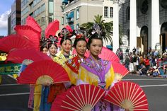 Fan Dancers Crazy Lady, San Jose California, Go For It, Chinese New Year, The Dragon, San Jose