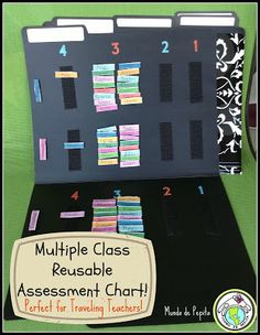 a bulletin board that has been made to look like a multi - class reusable classroom chart