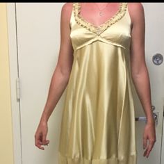 Gorgeous Gold Dress. Excellent Condition. Tahari Dress, Elie Tahari, Gold Dress, Sleeveless Dress, Colorful Dresses, Midi Dress, Womens Dresses, Women Shopping, Gold