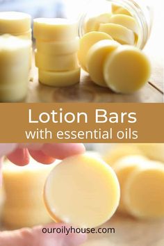 Learn how to make the easiest homemade lotion bars with essential oils. These bars are perfect for everyone in the family and make a perfect handmade gift. Essential Oils For Lotion, Easy Diy Lotion, Diy Lotion Recipe, Make Lotion, Coconut Oil Lotion