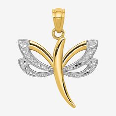 Features: Quick ShipMetal Color: YellowPendant Length: 22mmPendant Width: 18mmMetal: 14k GoldCare: Wipe CleanAssembled in the US from Imported Materials White 14k Gold Filigree Jewelry, Gold Pendant, Jewellery And Watches, Gold Bracelet, Enamel Pins, Fine Jewelry, Charms, Necklaces, Women Jewelry