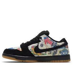 Nike x Supreme SB Dunk Low 'Rammellzee' FD8778-001 (SNKR/Retro/Skate/Men's/Low Top/Crossover/Breathable/Wear-resistant) Nike Custom Sneakers With Abzorb Midsole For Skateboarding, Urban Multicolor Skate Shoes For Skateboarding, Multicolor Retro Skate Shoes, Supreme X Nike, Low Dunks, Bday Wishlist, Skate Man, Nike Sb Dunk Low, Dunks Nike