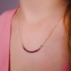 "\"Red Jade Necklace | Jade Beaded Gemstone Necklace | Gold Elegant Necklace with Real Jade Gem Stone Round Beads | 14k Solid Gold\" ∙ P R O D U C T I O N ∙ ‣ All of our products are handmade and made to order ‣ All of our items are 14K real gold. We do not carry any gold filled, gold plated, or gold vermeil items. Also there are no other metals used so all items are hypoallergenic. ‣ Raw materials are coming from historical gold and jewelry market of Istanbul Grand Bazaar. The Grand Bazaar (Kap Elegant Ruby Beads As Gift, Ruby Jewelry With Polished Beads As A Gift, Elegant Ruby Beads Gift, Jade Necklace With Round Gemstone Beads, Ruby Gemstone Beaded Necklace As Gift, Ruby Jewelry With Polished Beads For Gift, Garnet Beaded Necklaces As Gift, Ruby Jade Gold Necklace, Gold Elegant Necklace