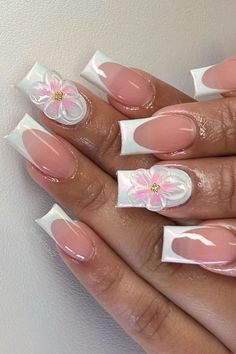 Korean Style Nails, Nails Rabbit, Gingham Nails, Rabbit Nails, Nails April, Glossy Nails, Nails Korean, Nails Vintage, Nails Floral