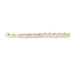 This attractive snake chain braided bracelet for her is crafted of 14K yellow and white gold. The 7.25-inch bracelet secures with a lobster clasp. Gold Layered Bracelets, Pearl Diamond Jewelry, Solid Snake, Chain Braid, Cross Jewelry Necklace, Fan Jewelry, Wedding Bands For Her, Jewelry Advice, Diamond Wedding Rings Sets