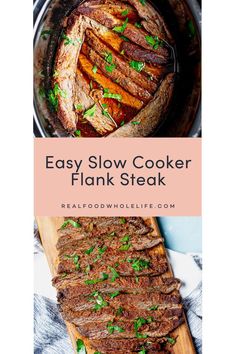 easy slow cooker flank steak recipe