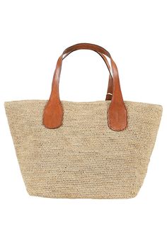 Shoulder Bag from IbelivComposition: 100% Raffia Luxury Handwoven Natural Bags, Luxury Natural Handwoven Bags, Luxury Handwoven Shoulder Bag With Double Handle, Luxury Vacation Shoulder Bag With Rolled Handles, Luxury Handwoven Tote Bag, Top Handle Jute Bag With Woven Leather, Shopping Shoulder Bag With Handwoven Top Handle, Woven Leather Top Handle Jute Bag, Natural Woven Leather Shoulder Bag For Shopping